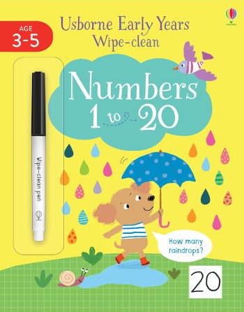 Usborne Early Years Wipe-Clean Numbers 1 to 20