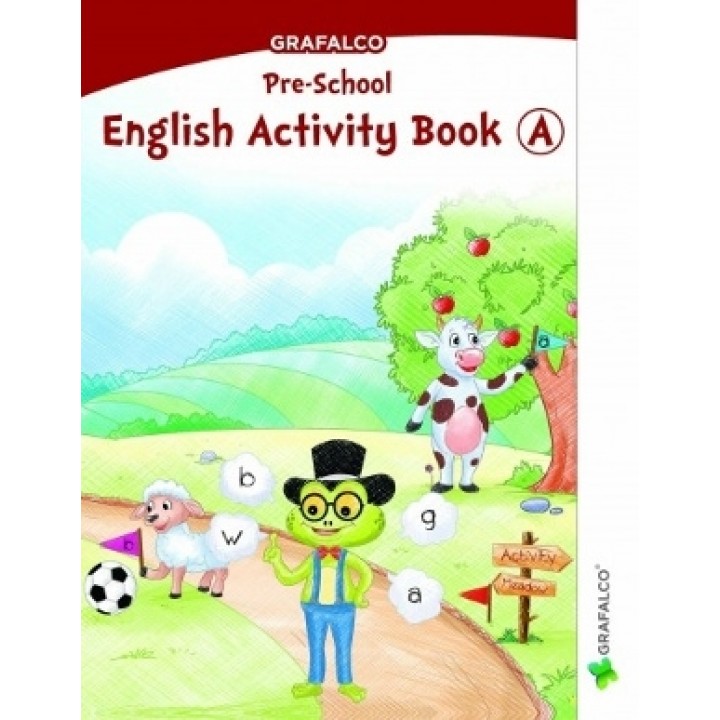 Buy online Grafalco Pre-School English Activity Book A for Junior KG & Senior  KG Level