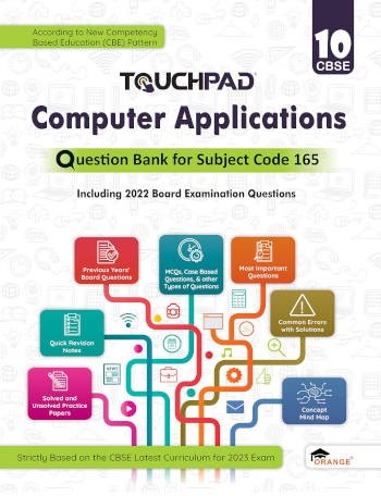 Orange Touchpad Computer Applications Class 10