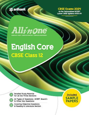 Arihant All in One English Core Class 12 For CBSE Exams 2024