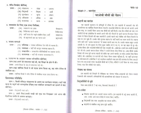 Prachi Saransh Hindi Solution Book Class 7 