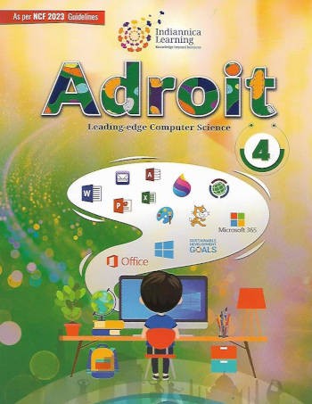 Indiannica Learning Adroit Computer Science Book 4