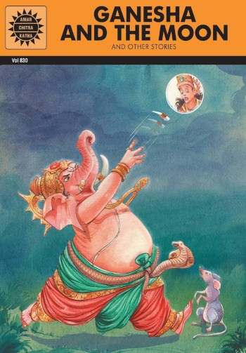 Amar Chitra Katha Ganesha and the Moon