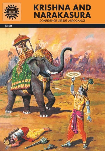 Amar Chitra Katha Krishna and Narakasura