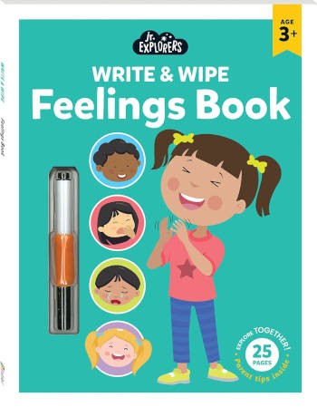 Hinkler Jr. Explorers Write and Wipe Feelings Book