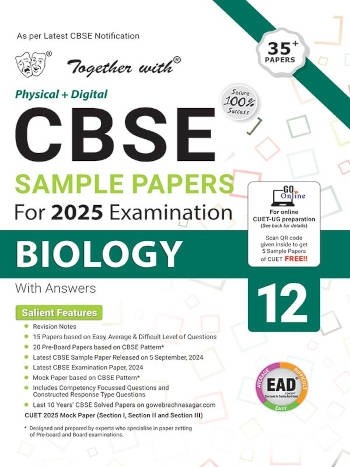 Rachna Sagar Together with CBSE sample Papers for 2025 Examination Biology 12th Class