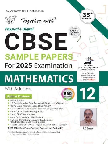 Rachna Sagar Together with CBSE sample Papers for 2025 Examination Mathematics 12th Class