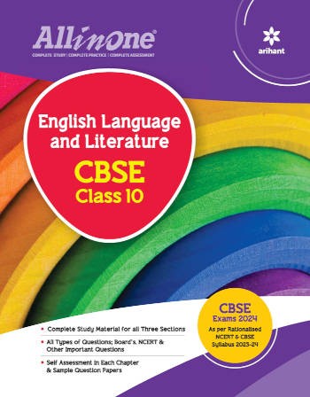 Arihant All in One English Language and Literature Class 10 For CBSE Exams 2024