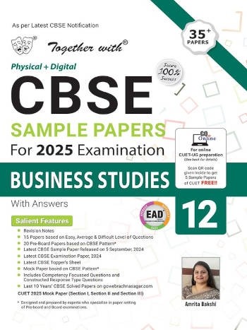 Rachna Sagar Together With CBSE Sample Paper Class 12 Business Studie for Board Examination 2025