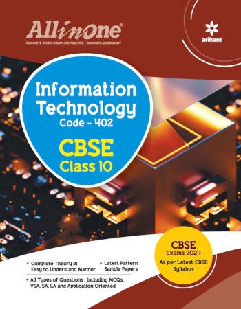 Arihant All in One Information Technology Class 10 For CBSE Exams 2024 Code-402