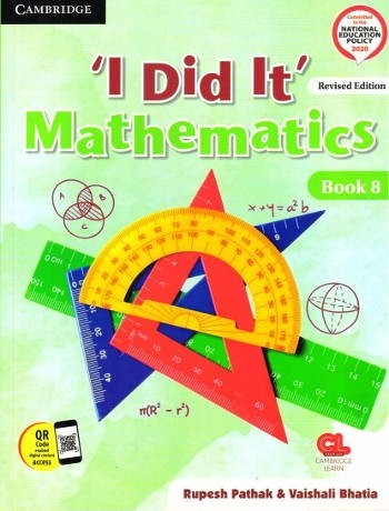 Cambridge I Did It Mathematics Coursebook 8