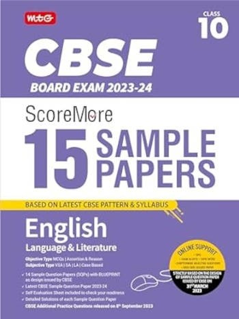 MTG CBSE Sample Papers English Class 10