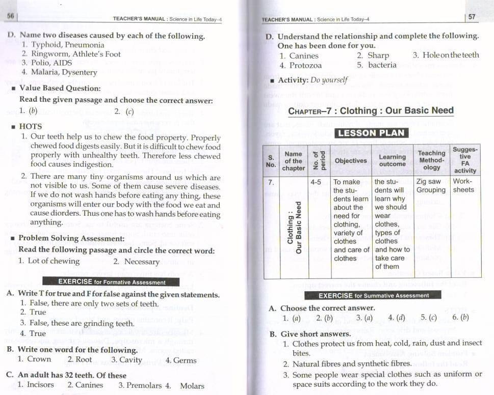 Prachi Science In Life Today For Classes 3 to 5 Solutions