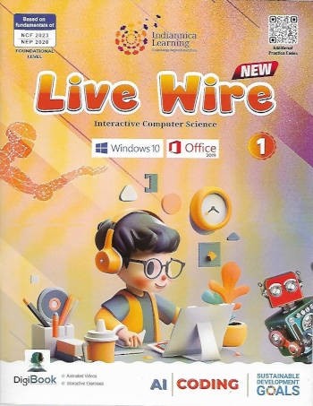 Indiannica Learning Live Wire Interactive Computer Science Class 1 (Latest Edition)