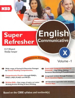 MBD Super Refresher English Communicative Class 10 - Vol 1