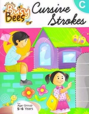 Acevision Busy Bees Cursive Strokes Book - C