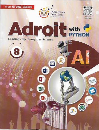 Indiannica Learning Adroit Computer Science Book 8