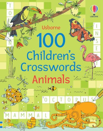 Usborne 100 Children's Crosswords: Animals