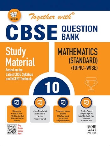 Together With CBSE Class 10 Mathematics (Standard) Question Bank/Study Material Exam 2023-24