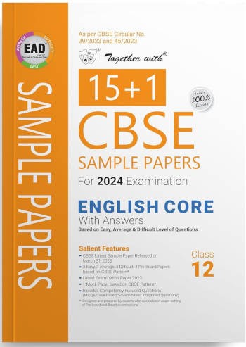 Rachna Sagar Together With CBSE Sample Papers English Core Class 12 for 2024 Examination