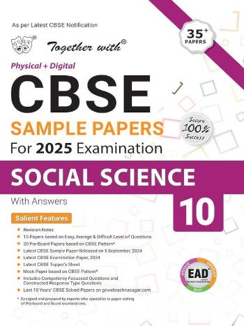 Rachna Sagar Together with CBSE sample Papers for 2025 Examination Social Science 10th Class