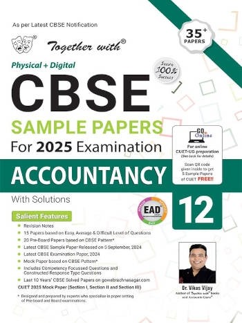 Rachna Sagar Together With CBSE Sample Paper Class 12 Accountancy for Board Examination 2025