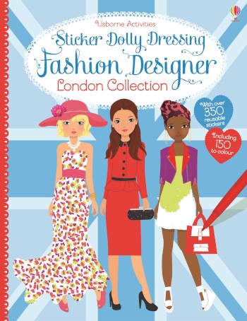 Usborne Activities Sticker Dolly Dressing Fashion Designer London Collection