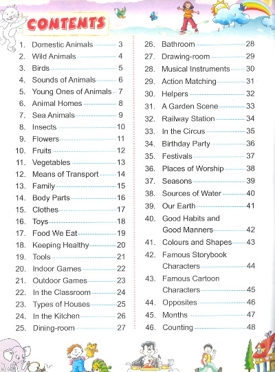 Play And learn With Words And Pictures Content