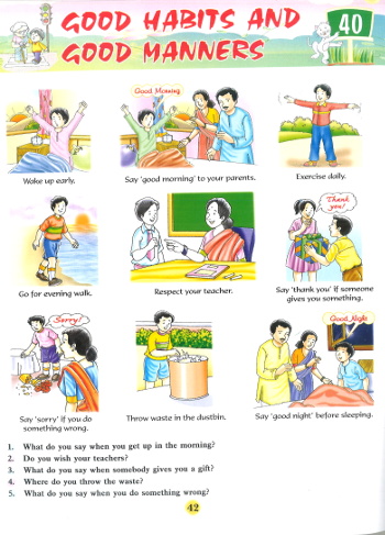 Play And learn With Words And Pictures good habits