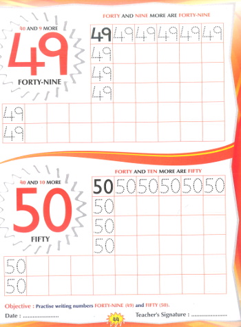 All For Kids Numbers 1 - 50 counting