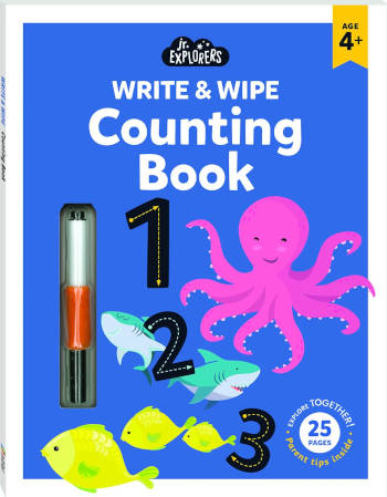 Hinkler Jr. Explorers Write and Wipe Counting Book