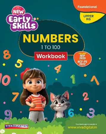 Viva New Early Skills Number 1 to 100 Workbook Upper K.G
