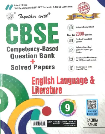 Rachna Sagar Together With CBSE Class 9 English Language & Literature Competency-Based Question Bank/Solved Papers 2026
