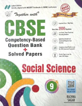 Rachna Sagar Together With CBSE Class 9 Social Science Competency-Based Question Bank/Solved Papers 2026