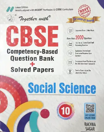 Rachna Sagar Together With CBSE Class 10 Social Science Competency-Based Question Bank/Solved Papers 2026
